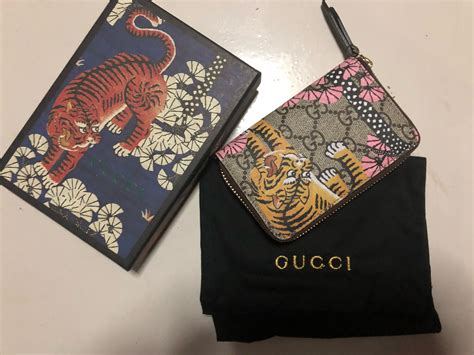 gucci wallet tiger head|gucci bengal tiger wallet.